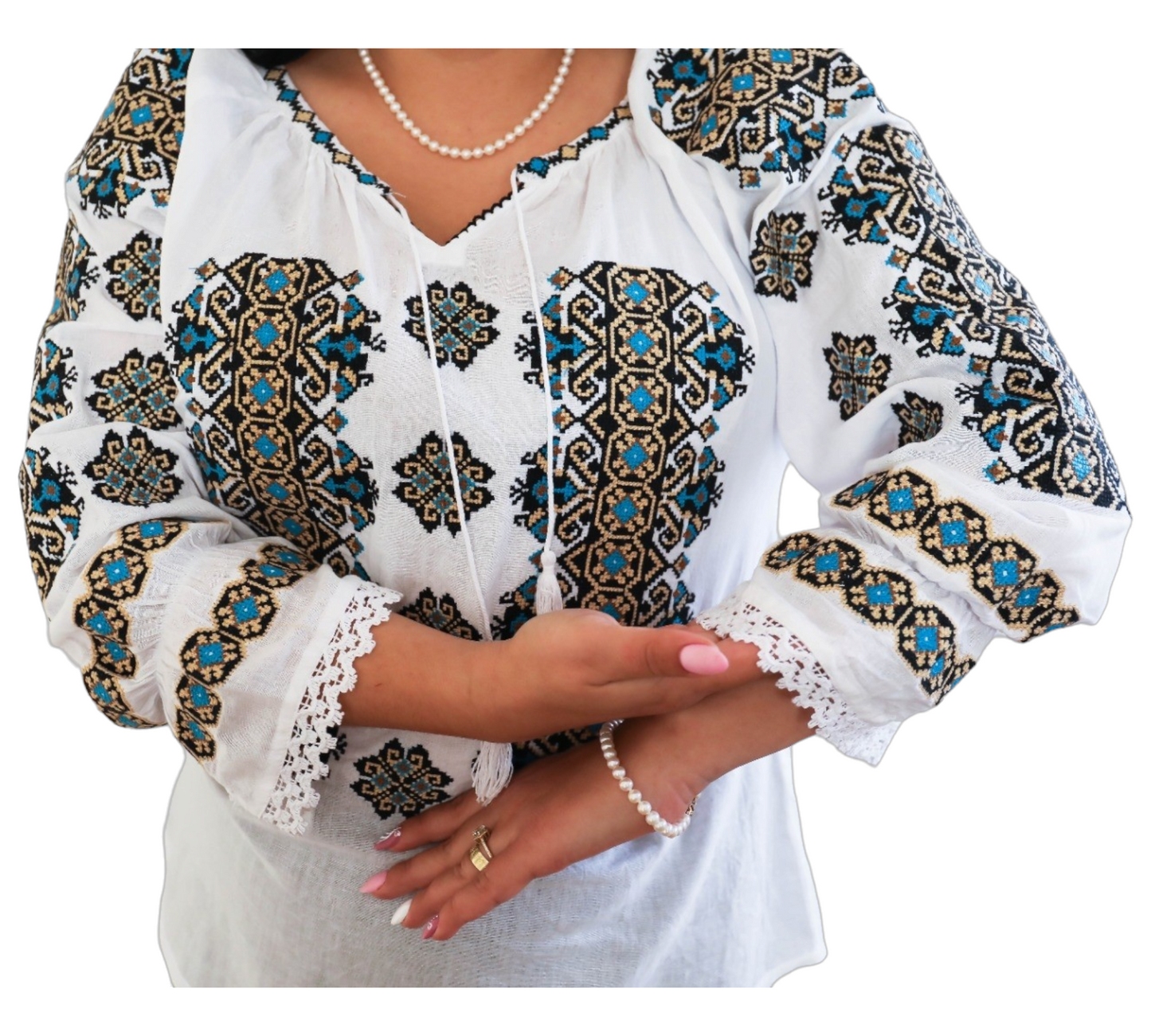 Blouse Paysanne Roumaine Brodée